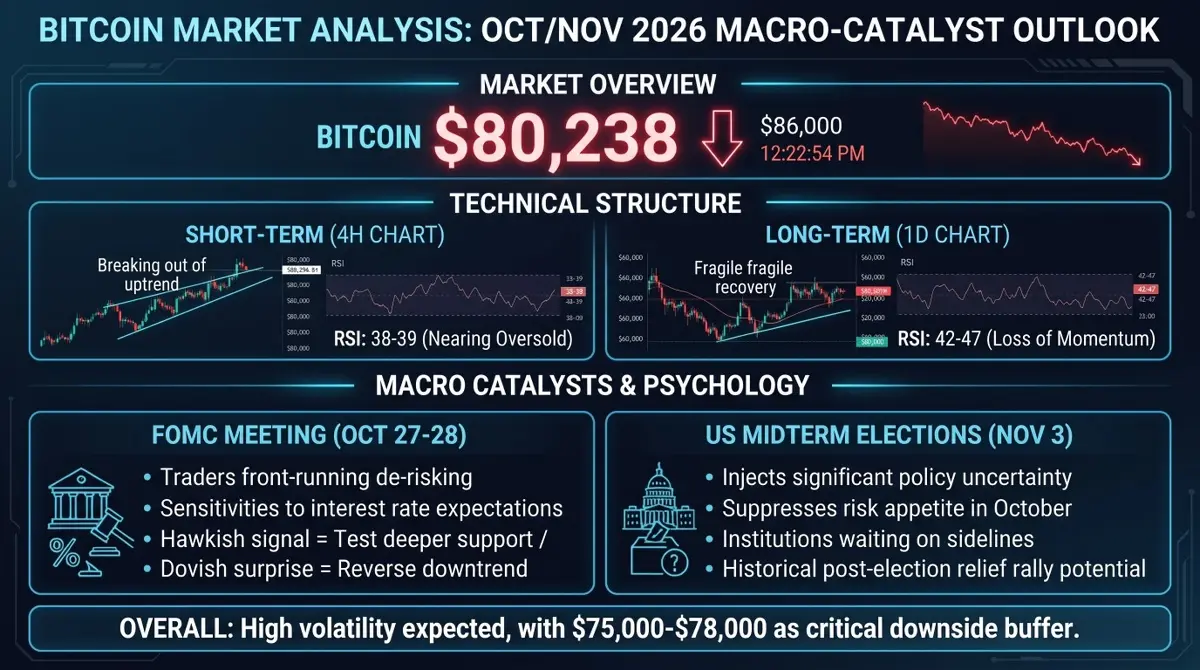 BITCOIN MARKET ANALYSIS: OCT/NOV 2026 MACRO-CATALYST OUTLOOK MARKET OVERVIEW BIT
