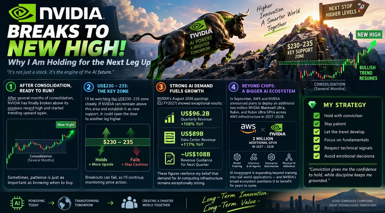 🚀 NVIDIA Breaks to New High! Why I Am Holding for the Next Leg Up