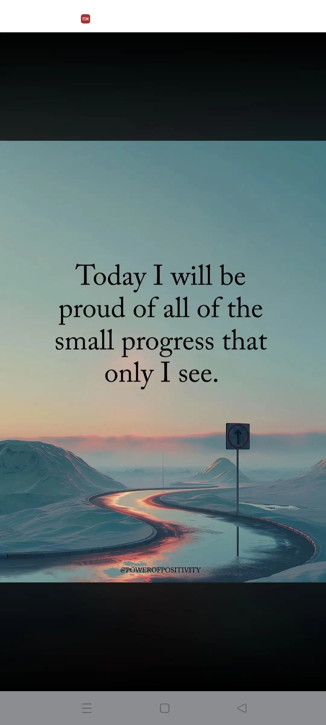 FSM Today I I will be proud of all of the small progress that only Is see. @POWE