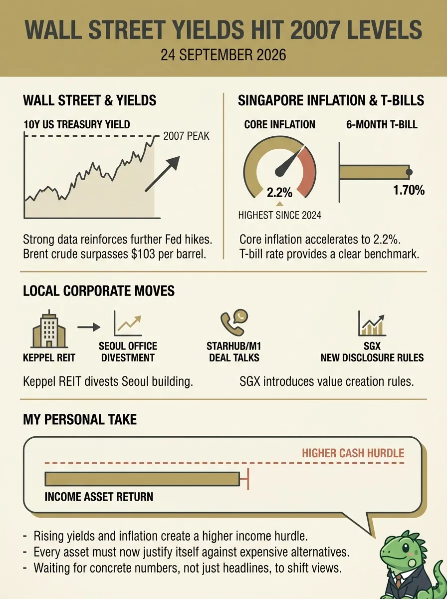 WALL STREET YIELDS HIT 2007 LEVELS 24 SEPTEMBER 2026 WALL STREET & YIELDS SINGAP