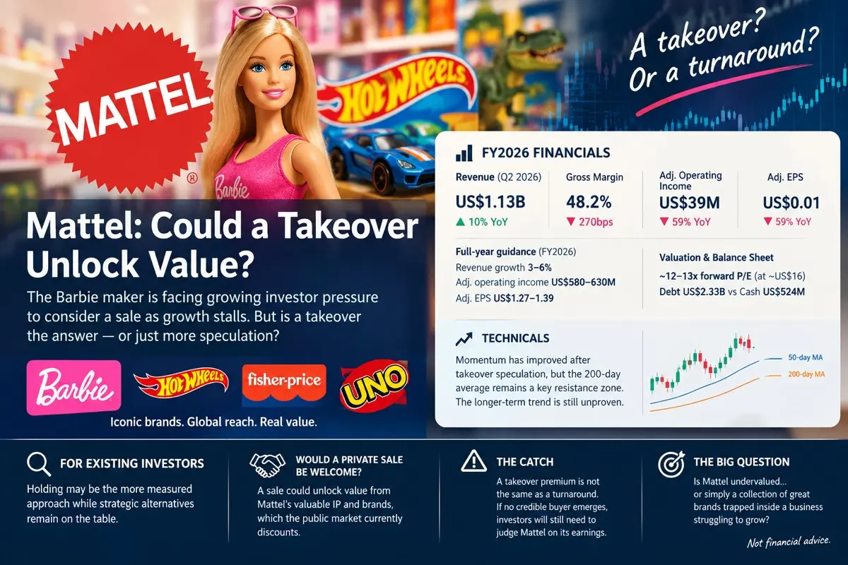 A takeover! ? Or a turnaround? MATTEL okeer il FY2026FINANCIALS Banbie Revenue (